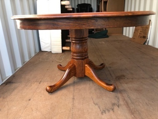 <Shin-Lee 家具 >ダイニンテーブル オーク材 無垢材 アンティーク家具
