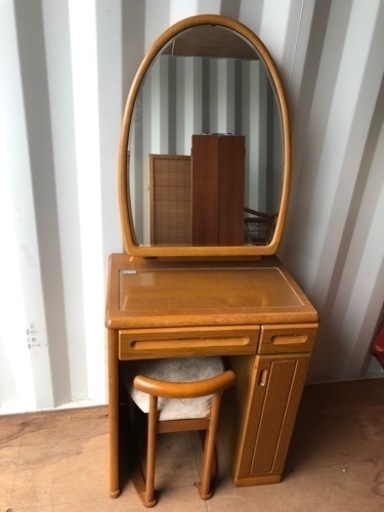 IDC 大塚家具 ドレッサー&スツール セット 鏡台