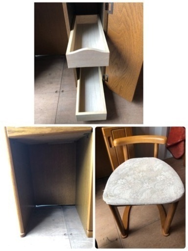 IDC 大塚家具 ドレッサー&スツール セット 鏡台