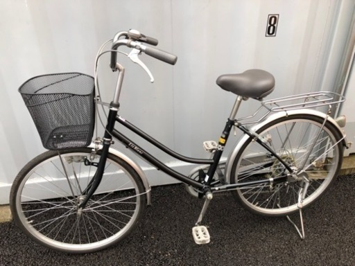 No.223【ノーマルLEDライト,外装6段変速】★激安★ 中古自転車 ママチャリ  24インチ 軽整備済み 安い 防犯登録 町田市  1.jpg
