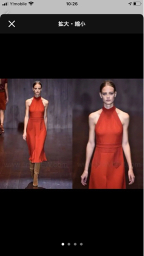 GUCCI 赤　ドレス