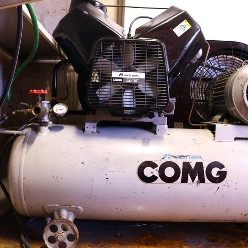 アネスト岩田 3.7kw コンプレッサー L37P-10 200V 60Hz タンク容量120L 引取限定 / 配送不可