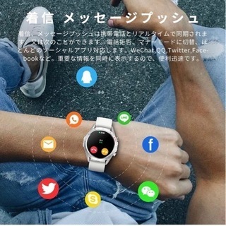 【新品未使用】スマートウォッチ smart watch 【ファッション 超薄】 カラースクリーン 活動量計 歩数計 IP68防水 ストップウォッチ 万歩計 歩数計 目覚まし時計 長座注意 長時間待機 ins/Line/Twitter/Eメール/着信＆メッセージ通知 プレゼント iPhone/Android の画像