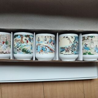 韓国の酒杯（おちょこ）5個セット※未使用品の画像