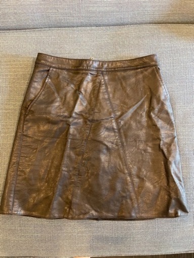 ZARA ショートレザースカート