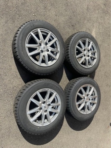 値下げ‼️【配送可】 スタッドレスタイヤ アルミホイールセット 165/70R14