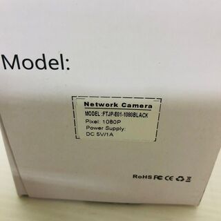 Network Camera ワイヤレス ネットワーク カメラ 防犯 セキュリティ FTJP-E01-1080BLACK.の画像