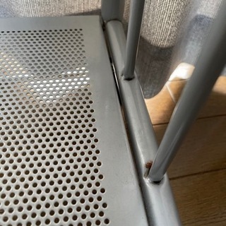 スチール製シェルフ　キャスター付きの画像