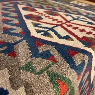 【売約済み】　キリム　絨毯　検　トルコ　イラン　カーペット　ラグ　　ギャッペ　ギャペ　手織り　大判　大型の画像