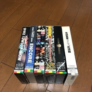 布袋寅泰　ライブビデオ6本セット