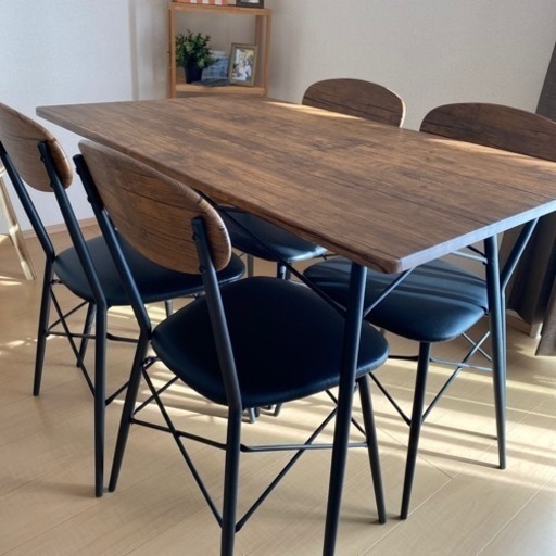 ヴィンテージ調　ダイニングテーブル　チェア　セット