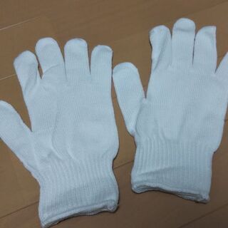 【新品.未使用】軍手、手袋200組以上 白色無地 男性用L＆Mサイズの画像