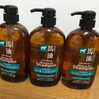 馬油リンスインシャンプー　600ml×3本
