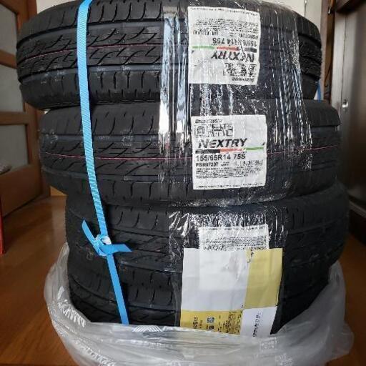 〈ネット決済になっていたので改めて別途出品中〉★近くなら運びます【新品未使用】ブリヂストン2021年製造 155/65R 14 日本製タイヤ4本セット
