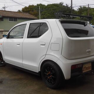 ★H29・アルト・5MT・20000km・検5年6月・ローダウン・外マフラー・エアロ・レカロシート・登録込み★の画像