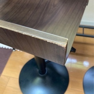 【値下げしました！】カウンターテーブル&チェア2脚セットの画像