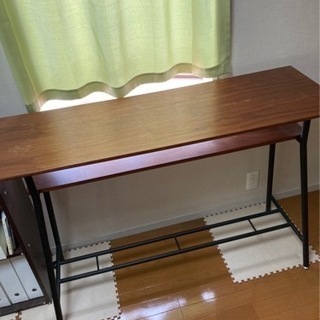 【値下げしました！】カウンターテーブル&チェア2脚セットの画像
