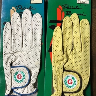 未使用ゴルフグローブ(羊革など、サイズ18、19、21、22、25cm)の画像