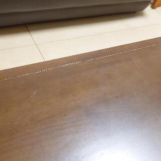 ローテーブル（ダークブラウン）マガジンラック付の画像