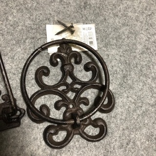 新品　DALTONダルトン　アイアン　アンティーク　タオルホルダー　ペーパーホルダーの画像