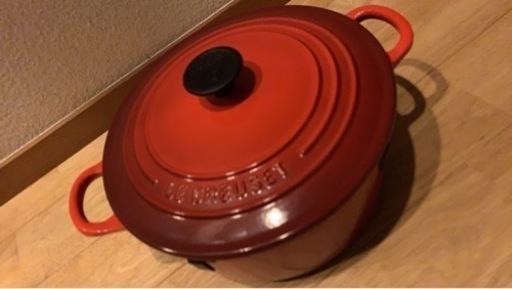 ※お取引き終了 ル・クルーゼ ココットロンド 22cm チェリーレッド