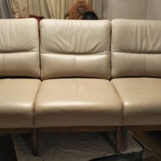 オールドカリモク 希少 3人掛けソファ 美品 カタカナカリモク 左アーム