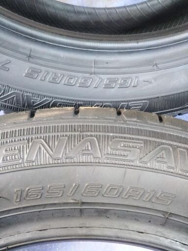 夏 ハスラー 新品 2021年【未使用】スズキ純正 165/60R15 ダンロップ エナセーブ EC300+ 日本製 ２本 15インチ