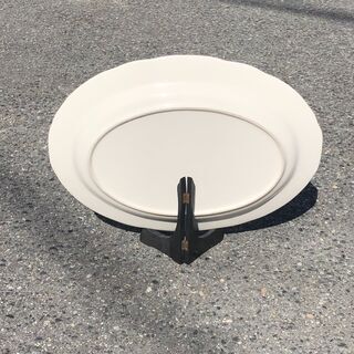 絵皿　飾り大皿　クジャク柄の画像