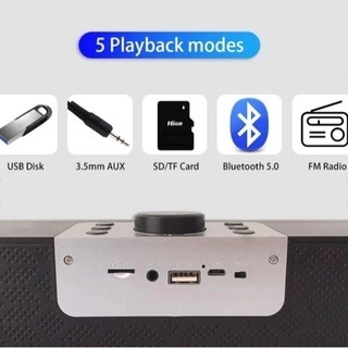 【ジャンク】LED Bluetoothスピーカー（破損箇所有）の画像