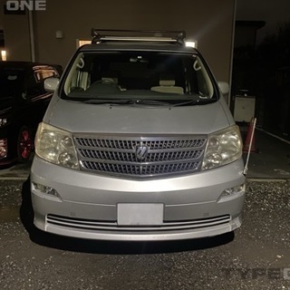 一週間限定！10アルファード　キャリア付きキャンプ、車中泊に！
