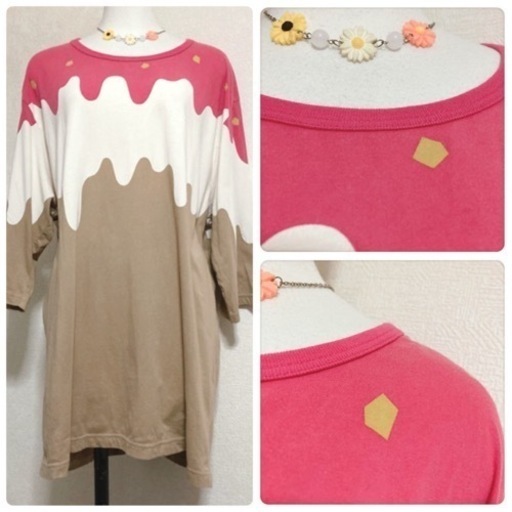 ご購入者様決定꒰UNIQLO꒱HOT CHOCOLATE夢可愛TシャツチュニックXLサイズOK