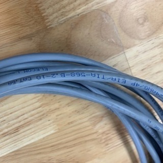 LANケーブル　10m CAT 6A ELECOMの画像