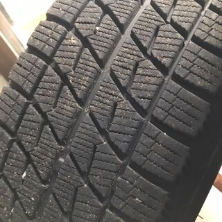 【取引中】スタッドレス付アルミホイール4本セット ブリジストン バリ山 2シーズン目の画像