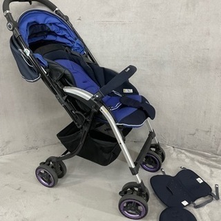 コンビ combi ネムリエ ベビーカー バギー 乳母車 ネイビー オート4キャス UE-720 掃除済み