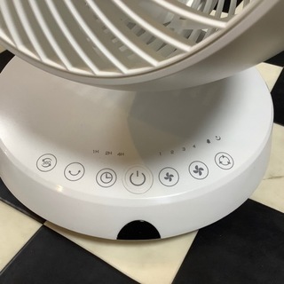 【リサイクルサービス八光　田上店】モダンデコ 3D首振り サーキュレーター DCモーター  省エネ (オフホワイト)の画像