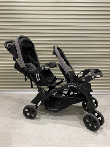２人乗りベビーカー　baby trend　シット&スタンド　ダブル　双子　年子