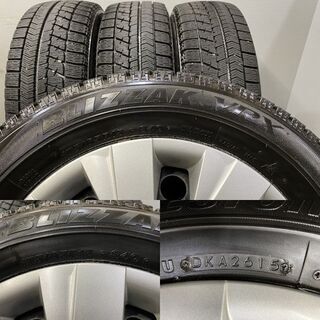 【BS BLIZZAK VRX 175/65R15】スタッドレス【トヨタ カローラフィールダー 純正ホイール 15インチ 5J4HPCD100+39】スペイド等にも (MTJ134) クレジットカード QRコード決済可能の画像