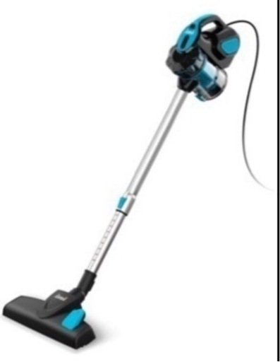 【新品未使用】コード式掃除機 サイクロン 18000Pa 600w 超吸引力 多層濾過 2in1 スティック& ハンディクリーナー サイクロンスティック掃除機 6mコード I5 ーブルー