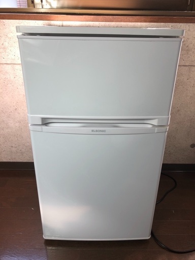 エルソニック 冷蔵庫 EJ-R832W 83L 2019年製