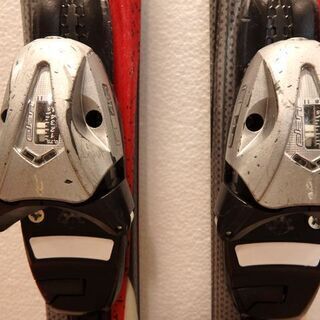 新札幌発 ELAN エラン スキー板 130㎝ 黒×赤 ビンディング付き / 1171の画像