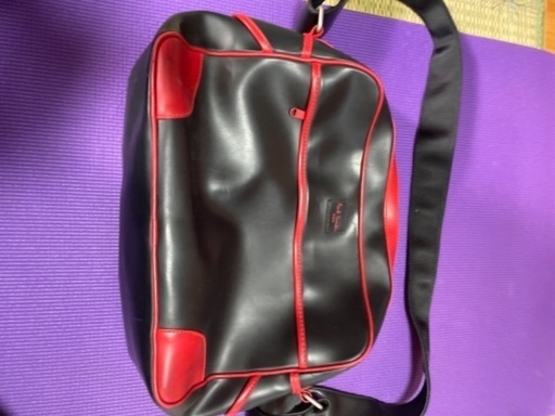 ポールスミス　ショルダーバッグ　中古　赤x黒