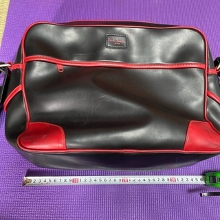 ポールスミス　ショルダーバッグ　中古　赤x黒の画像