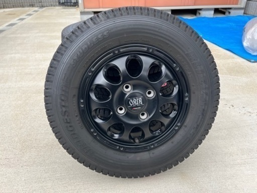 軽バン用スタッドレス&アルミ4本セット　145R12