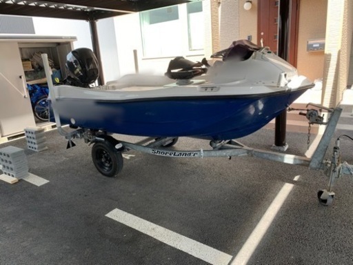 (取引中)13ft船舶(トレーラー付)フルメンテ済、魚探入替済み、2021年船検取得済