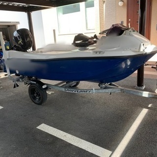 (取引中)13ft船舶(トレーラー付)フルメンテ済、魚探入替済み...