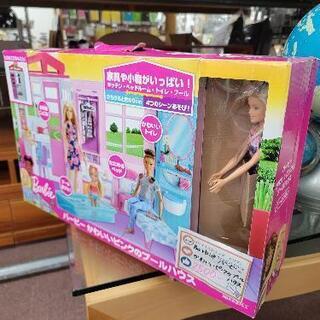 Barbie　バービーかわいいピンクのプールハウス