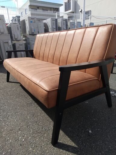 ⭐⭐人気の大川家具　3Ｐソファ⭐3人掛け　茶色