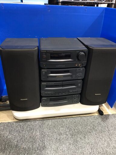 Panasonic　CDカセットコンポST-CH510　ペアースピーカー　ジャンク品
