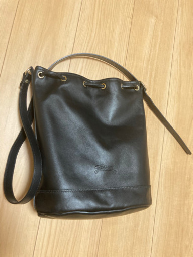 LONGCHAMP ロンシャン　巾着カバン　革製
