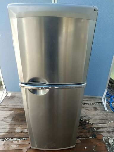 Y!　三菱 ミツビシ Puria 155L 2ドア冷凍冷蔵庫 MR-T16NF-T ピュアステンレス 上冷凍 2005年